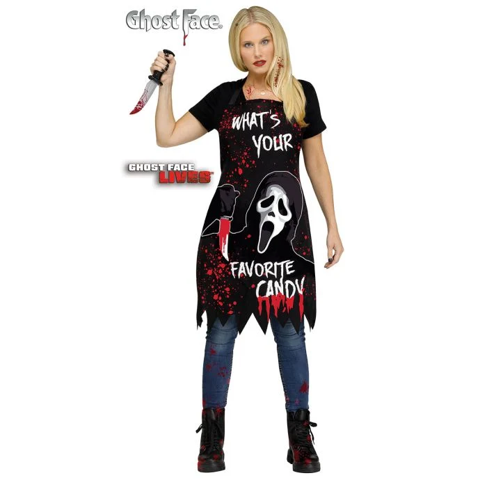 Scream Ghost Face Apron for Adults