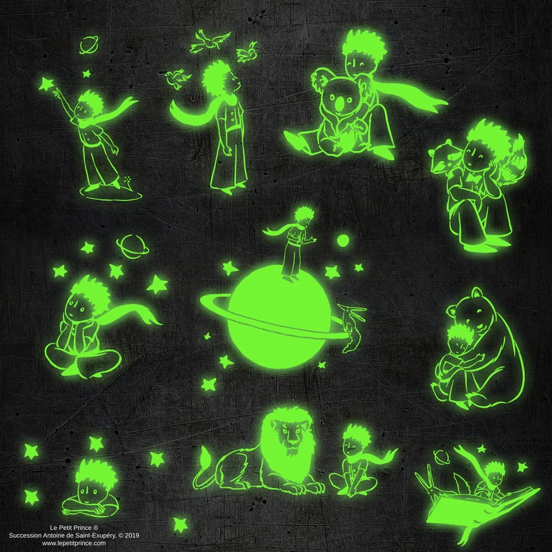 The Little Prince Glow-in-the-dark Stickers