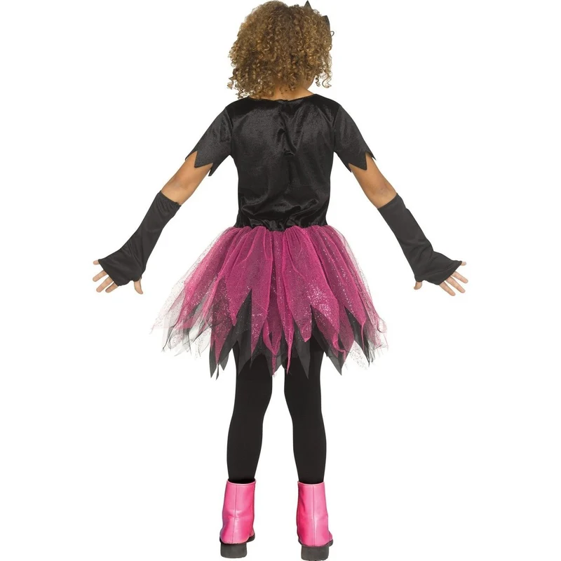 Skele-Witch Costume for Kids, Pink Dress