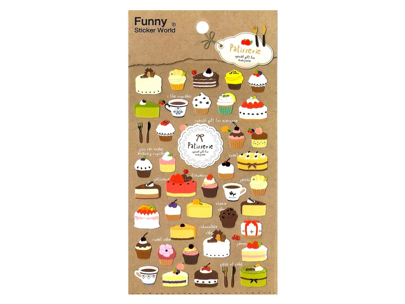 Stickers World Funny Diary decor - Patisserie