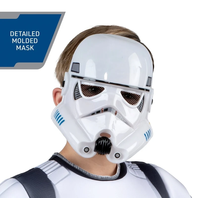 Disney Star Wars Stormtrooper Costume for Kids, White Padded Jumpsuit