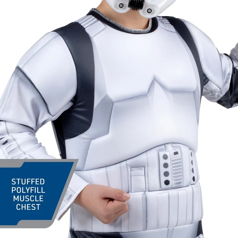Disney Star Wars Stormtrooper Costume for Kids, White Padded Jumpsuit