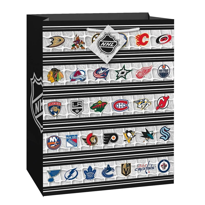 Hockey NHL Large Gift Bag, 12.5 in x 10.5 in