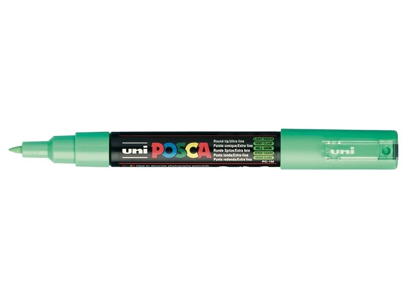Marqueur posca - pointe extra-fine 0,7 mm - Vert clair- PC1M