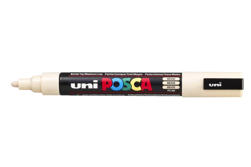 Marqueur posca - pointe moyenne 2,5 mm - Beige - PC5M