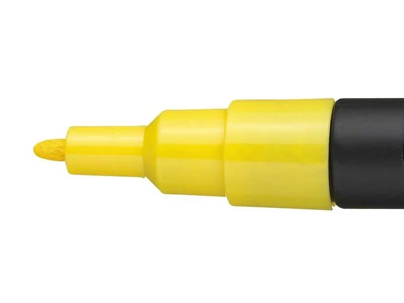 Marqueur posca - pointe fine 1,5 mm - Jaune - PC3M