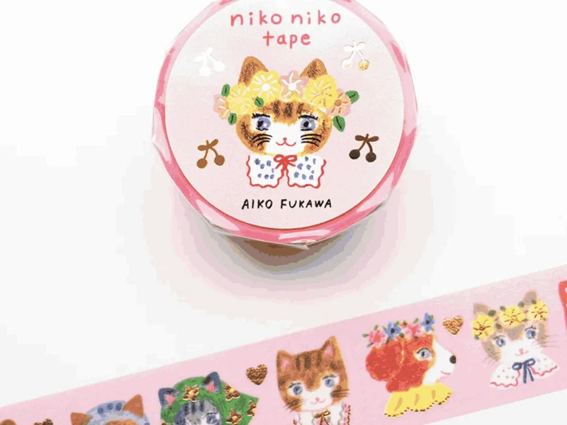 Masking tape Chat Niko Niko - Aiko Fukawa