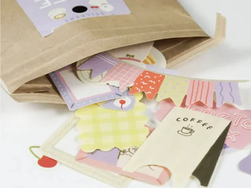 Sachets de Stickers Flaky - Café