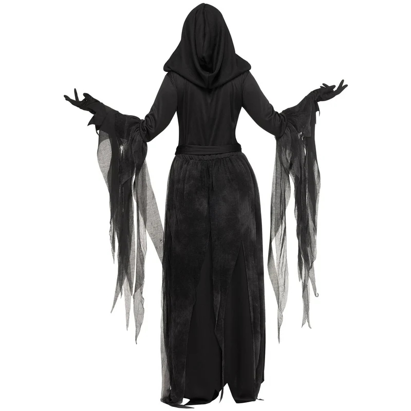 Soulless Reaper Costume for Adults, Black and Red Dress