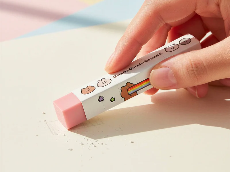 Gomme ours slim rose