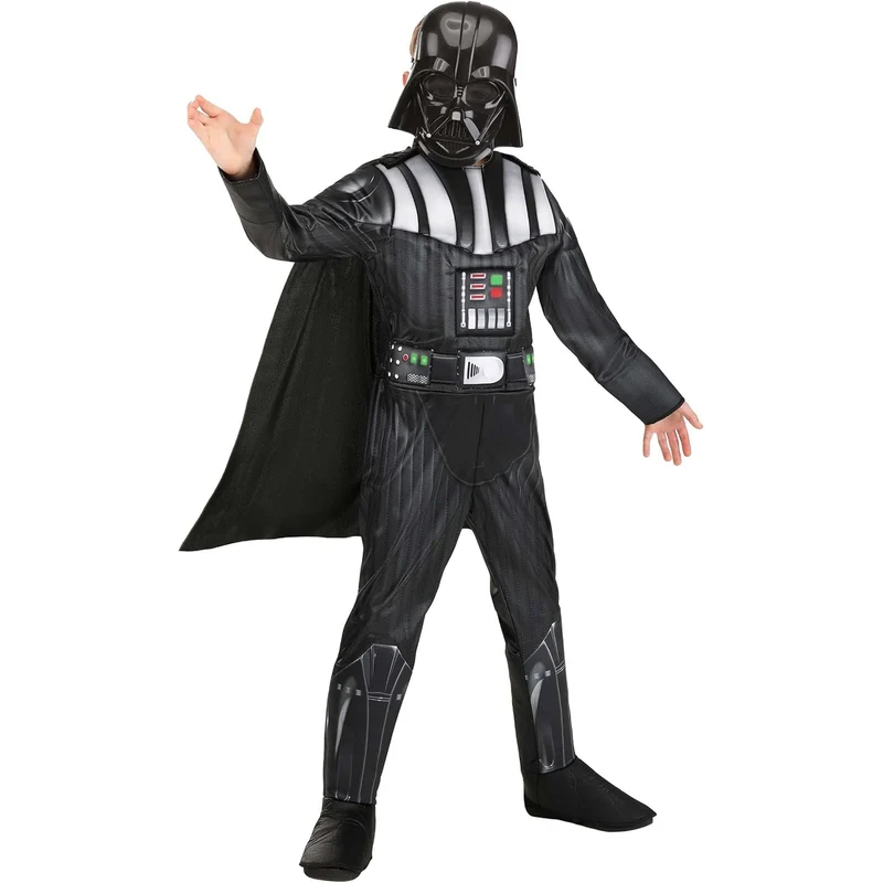 Disney Darth Vader Costume for Kids, Star Wars, Black Padded Jumpsuit