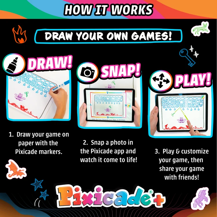 Pixicade+ Draw Your Own Games