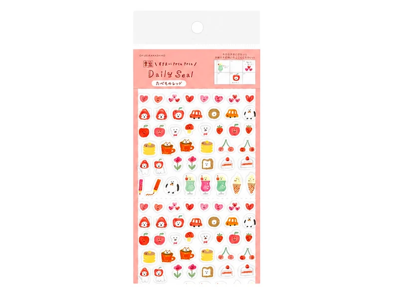 Mini Stickers Adorables orange - Daily Seal
