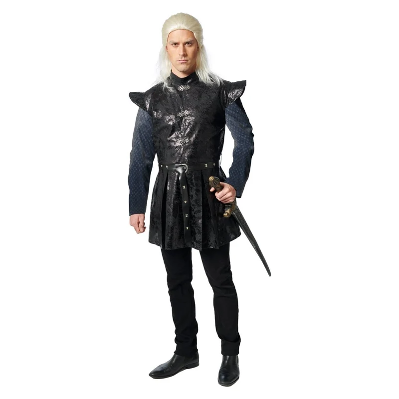 Ancient Prince Costume for Adults, Black Tunic, The Witcher