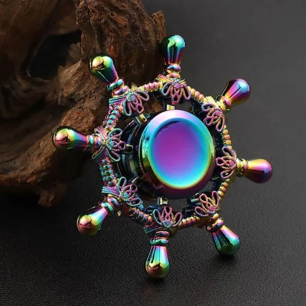 Hand Spinner Volant Bateau Arc en Ciel