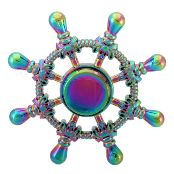 Hand Spinner Volant Bateau Arc en Ciel