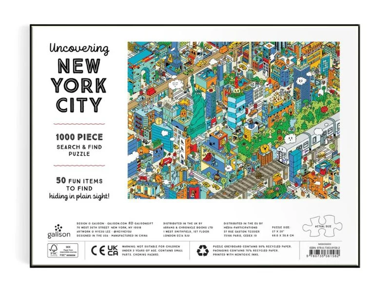 Puzzle Uncovering New York - 1000 pièces - Galison