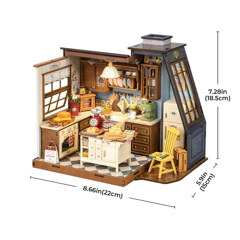 Baking Kitchen Mini House DIY Craft Kit