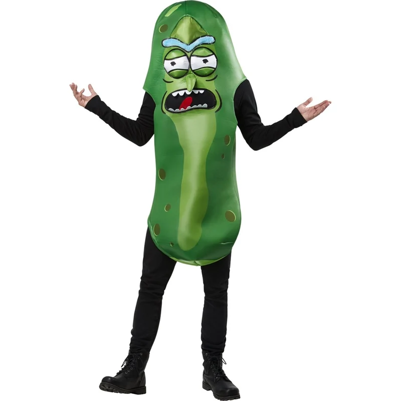 Pickle Rick Costume for Adults, Rick and Morty, Overhead Tunic