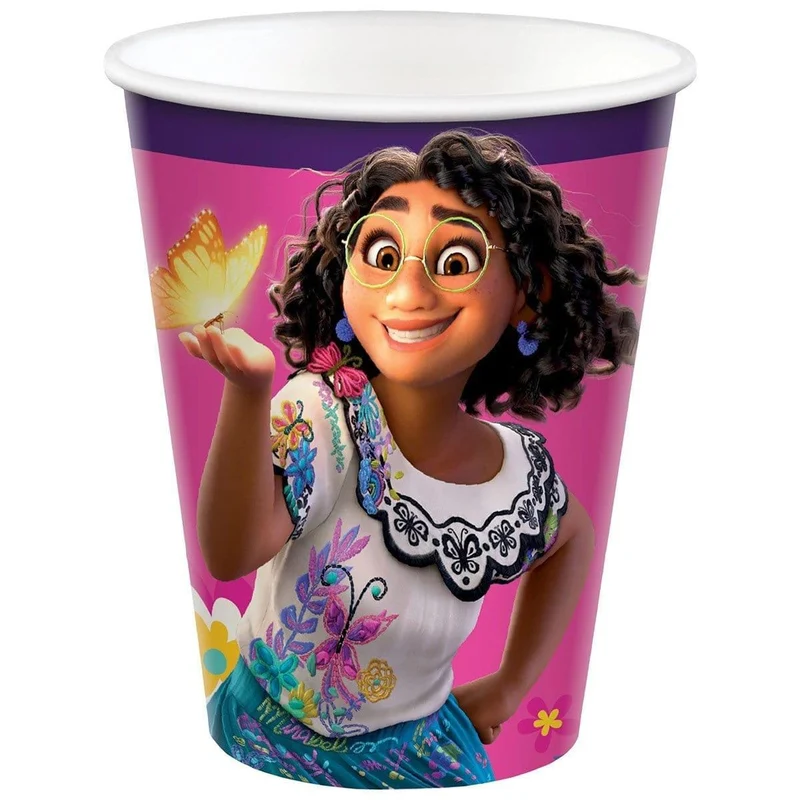 Disney Encanto Birthday Party Paper Cups, 9 ounces, 8 Count