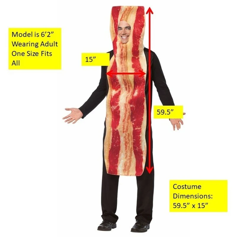 Bacon Stripe Costume for Adults