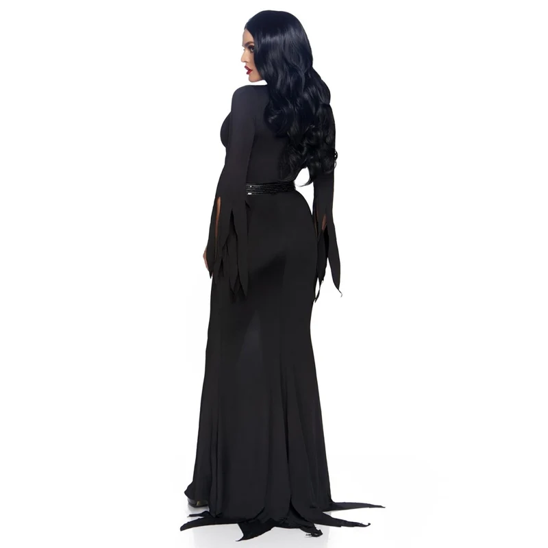 Immortal Mistress Costume for Adults, Black Long Dress
