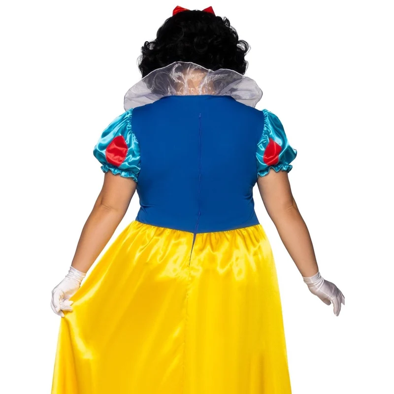 Fairy Tale Snow White Plus Size Costume for Adults, Long Dress