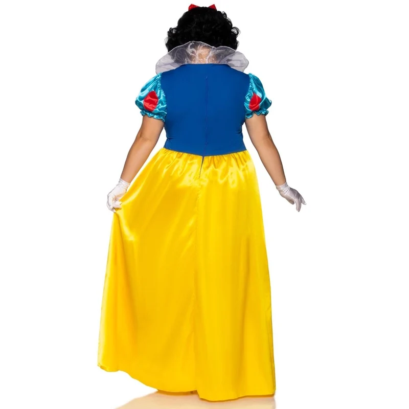 Fairy Tale Snow White Plus Size Costume for Adults, Long Dress