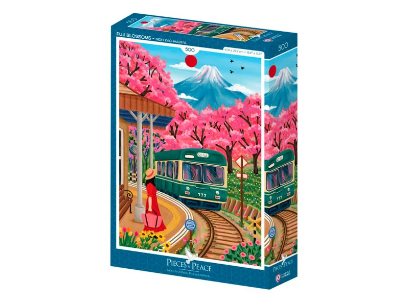Puzzle 500 pièces Fuji Blossoms- Pieces & Peace
