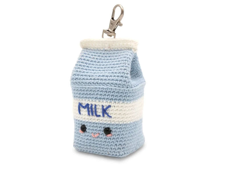 Kit Crochet Bag Charm Milk Carton - Hardicraft