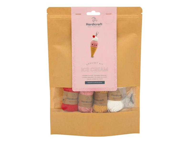 Kit crochet Bag Charm Ice Cream - Hardicraft