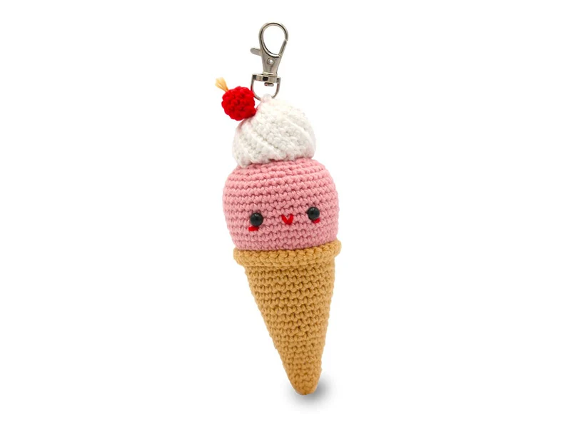 Kit crochet Bag Charm Ice Cream - Hardicraft