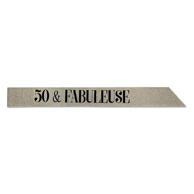 Glitter Sash, ''50 & Fabuleuse'', Gold