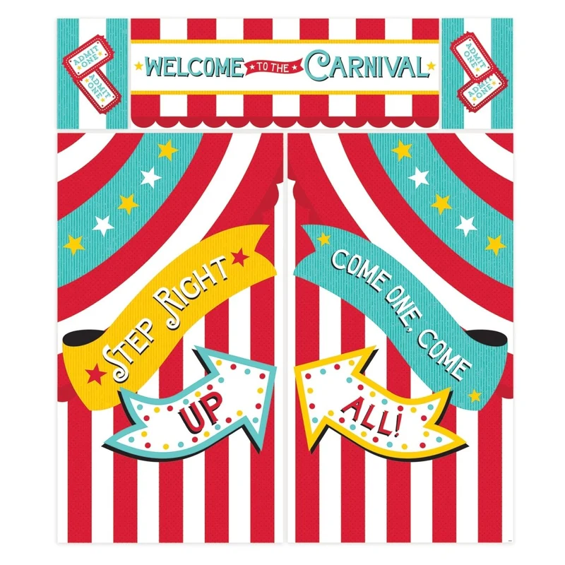 Carnival Scene Setter Decoration Kit, 5 Count