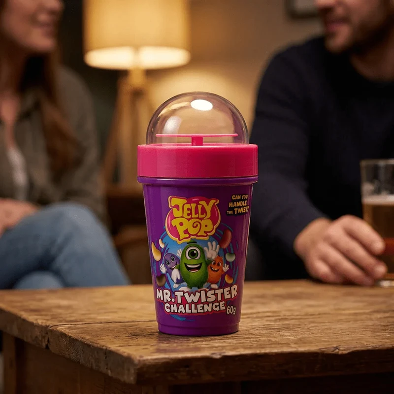 Jelly Pop Mr. Twister Challenge Spin Cup