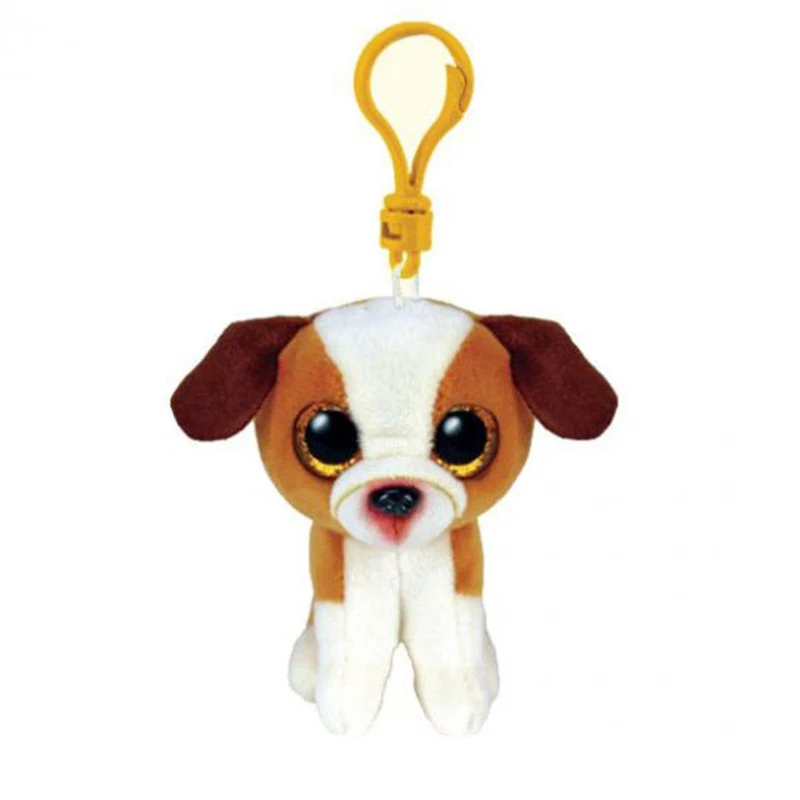 TY Beanie Boos Plush with Clip, 5 in, Hugo the Dog