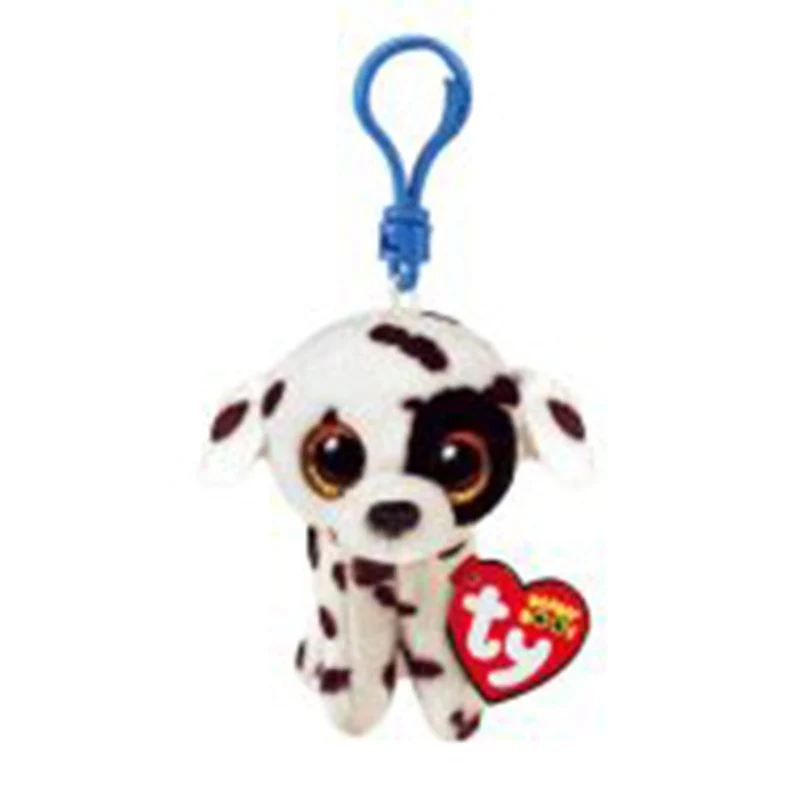 TY Beanie Boos Plush with Clip, 5 in, Luther the Dalmatian Dog