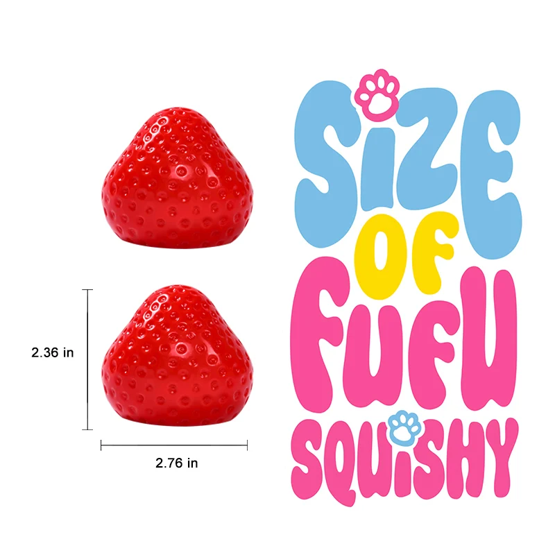 150g Red Strawberry Taba Squishy