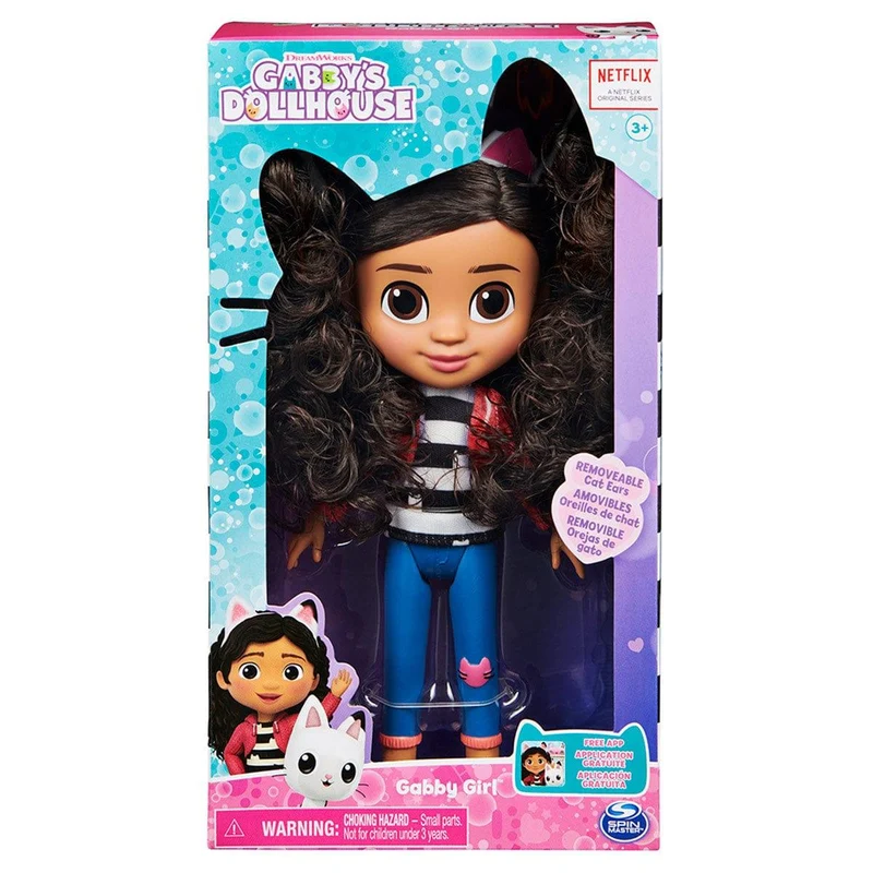 Gabby's Dollhouse Doll, 8 in, Removable Cat Ears