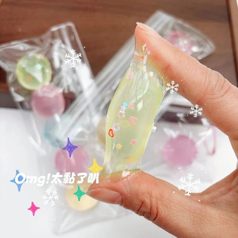 5 Translucent Balls Squishy Stress Relief Decompression Toy
