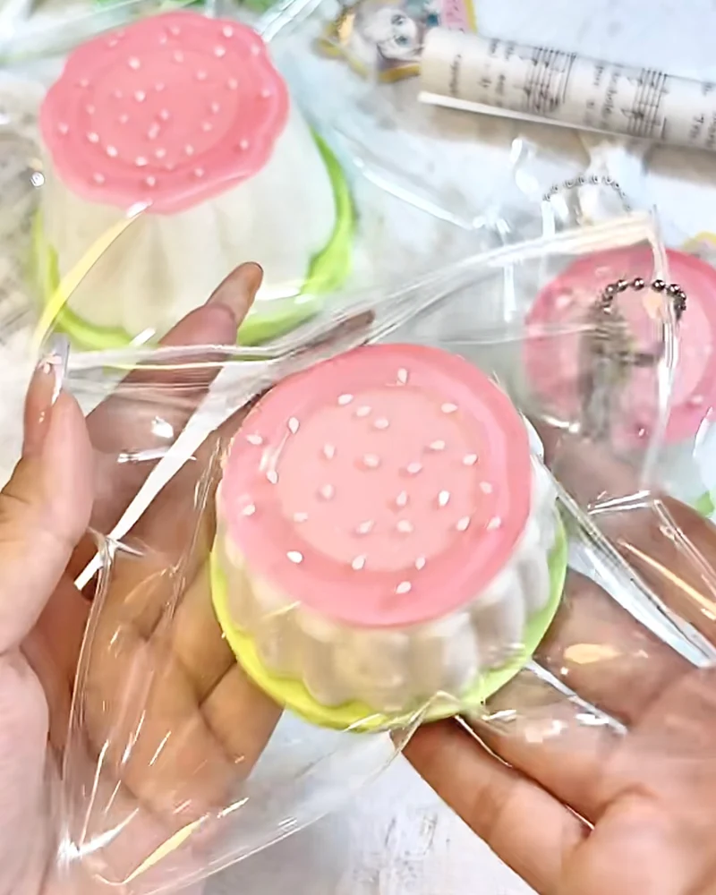 Peach Pudding Squishy Stress Relief Decompression Toy