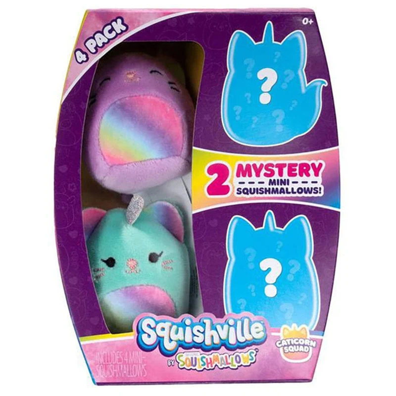 Squishmallows Mystery Mini Plush, 4 Count