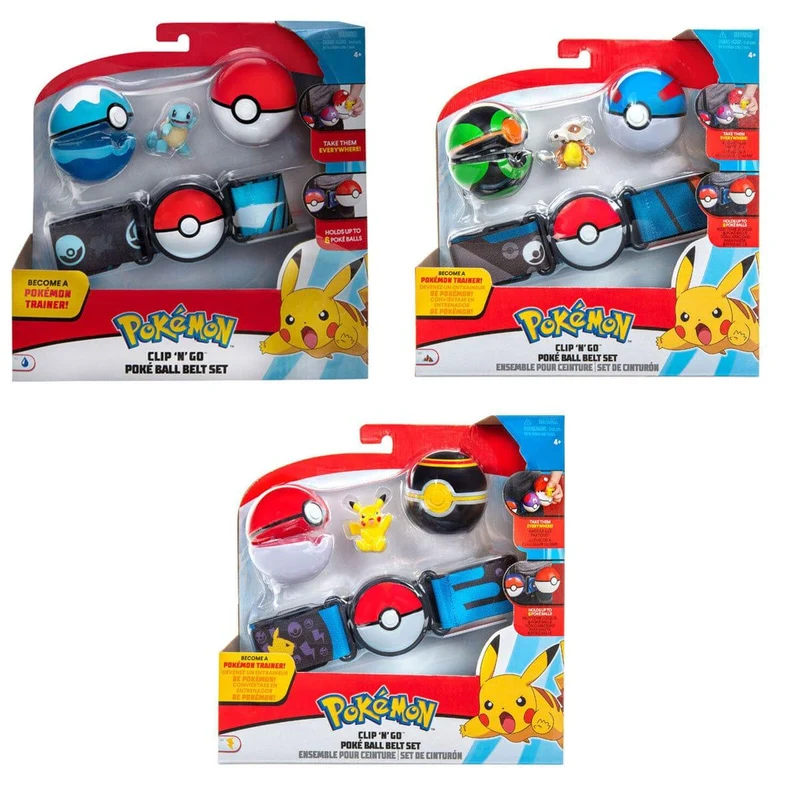 Pokémon Clip 'N' Go Poké Ball Belt Set, Assortment, 1 Count