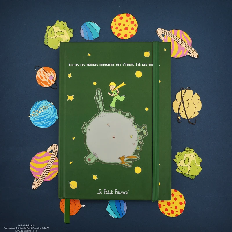Spinning Asteroid B-612 Notebook