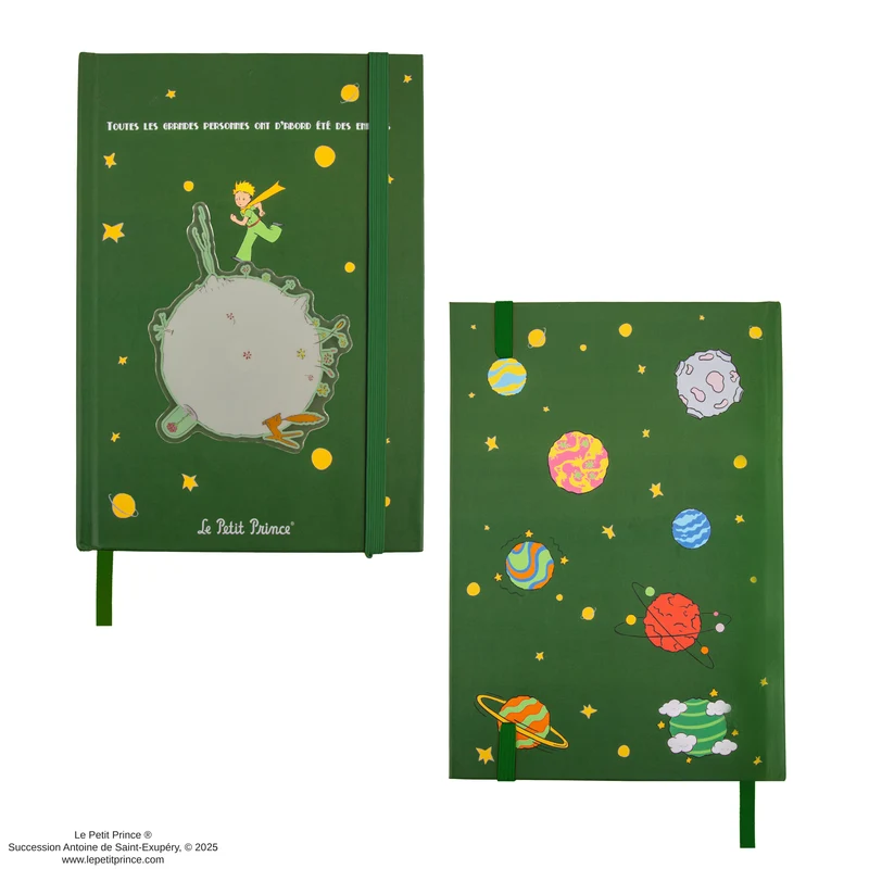 Spinning Asteroid B-612 Notebook