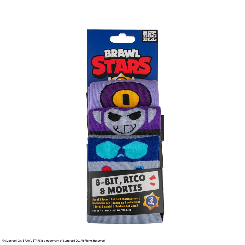 Set of 3 8-Bit, Rico, and Mortis Socks