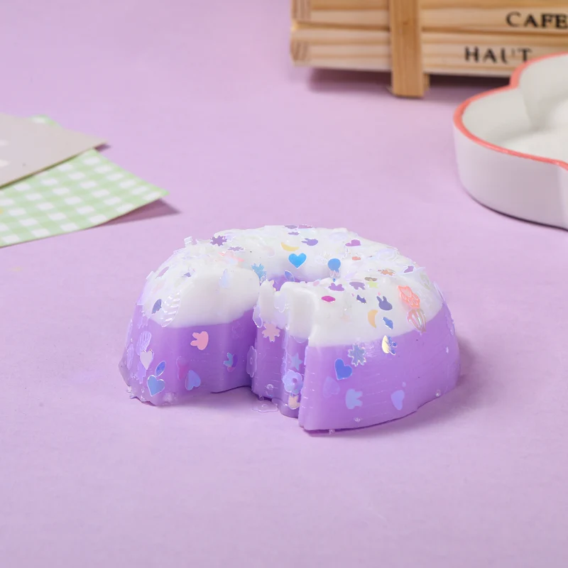 Adorable Purple Donut Squishy