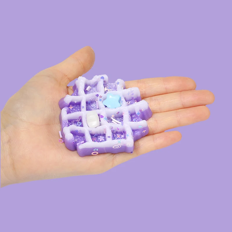 Purple Waffle Taba Squishy