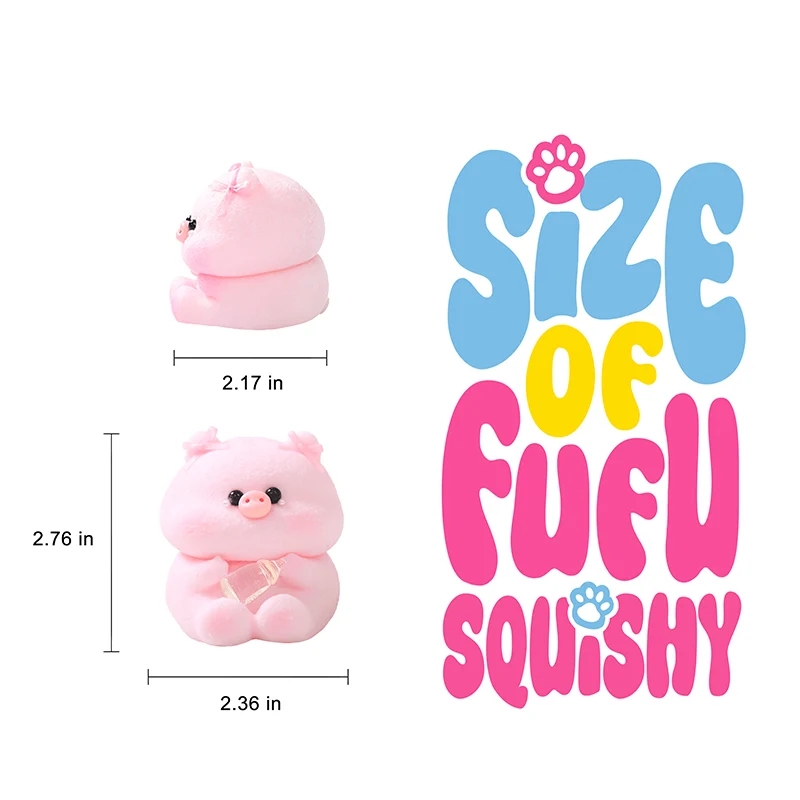Pink Cute Little Pig Squishy