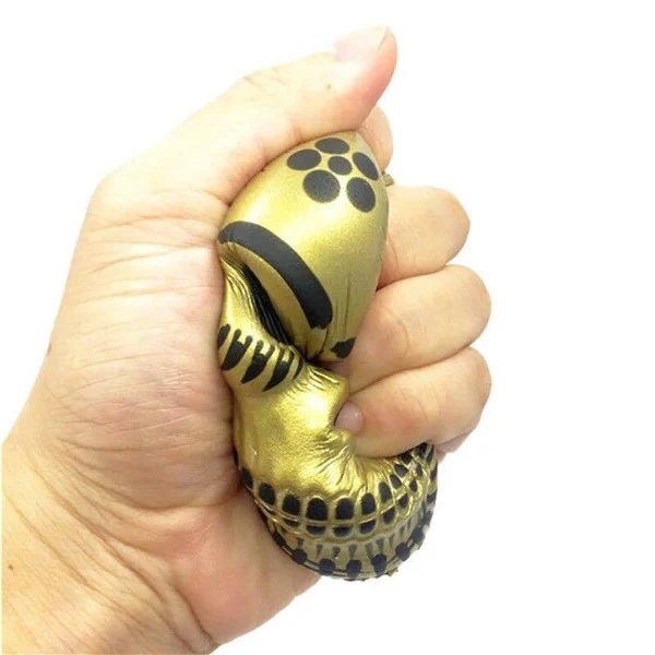 Squishy Tête de Mort Dorée